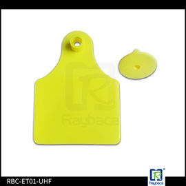 H3 Chip Type Eid Cattle Tags / Electronic Ear Tags For Cattle ISO18000-6C