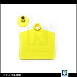 Big Size UHF RFID Livestock Tags , Engravable Cattle Ear Tags For Dairy Farm Cow